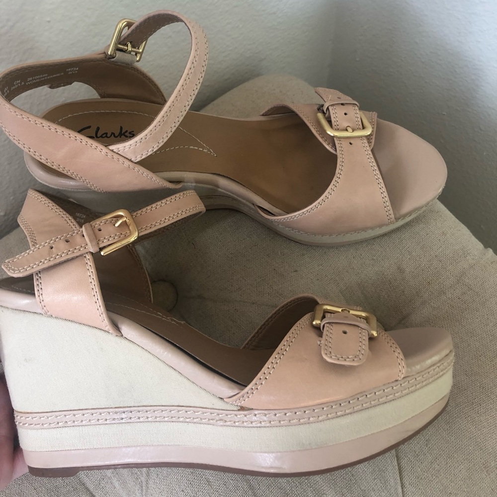 Clark’s wedge sandals